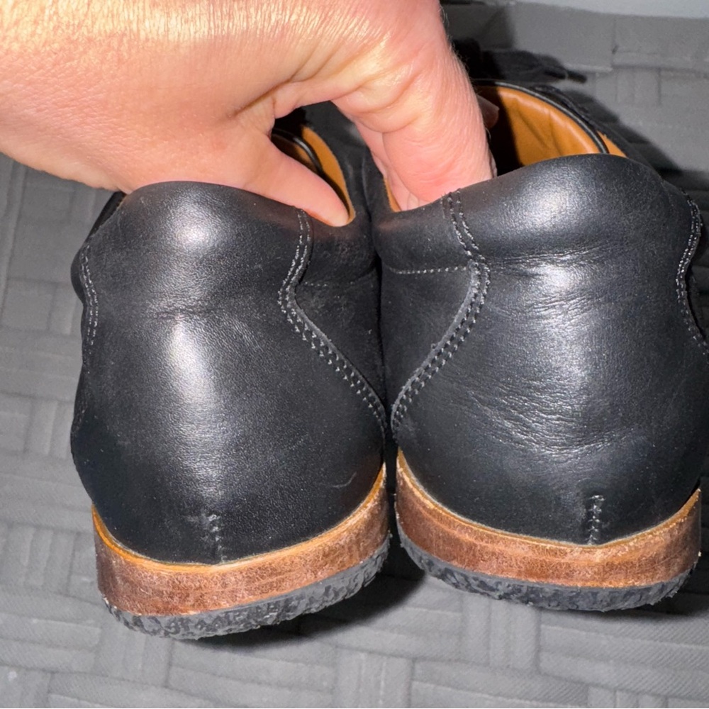 BALLY Francesca Sneakers Leather Black 7.5 Made Italy Designer Retro Running - Picture 8 of 11